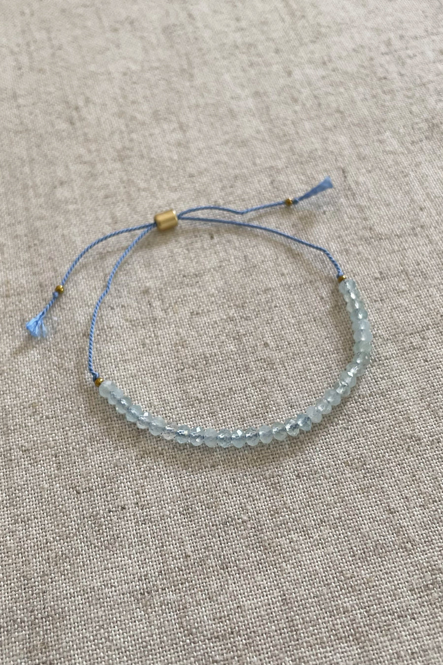 PRE-ORDER: Rabbit Rabbit Bracelet - Clarity + Luck - Aquamarine