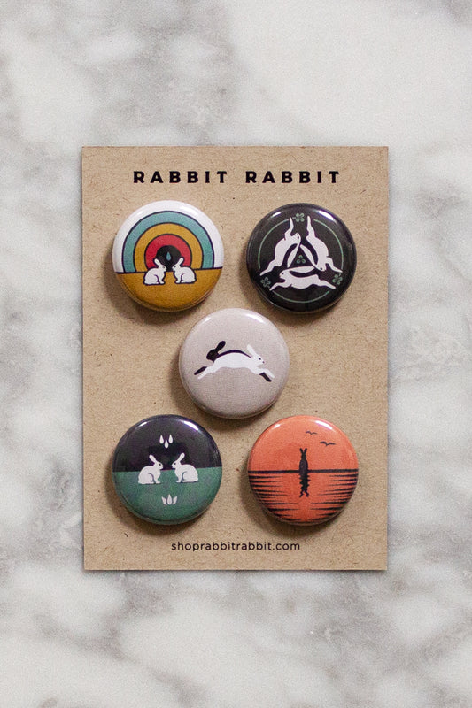 Rabbit Rabbit Button Pack