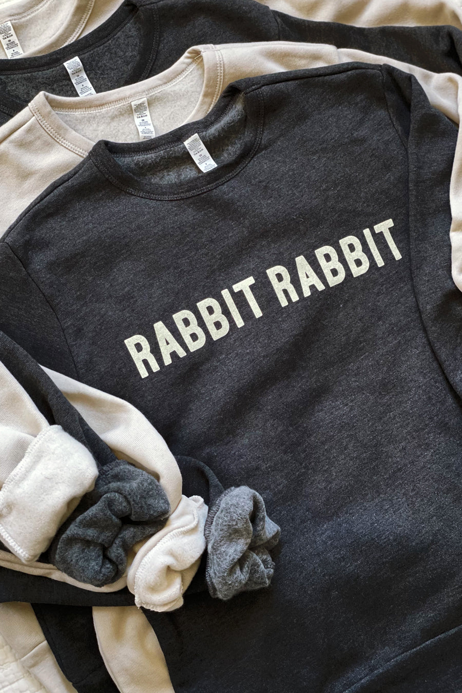 Rabbit Rabbit Signature Sweatshirt - Dark Grey Heather (Unisex)