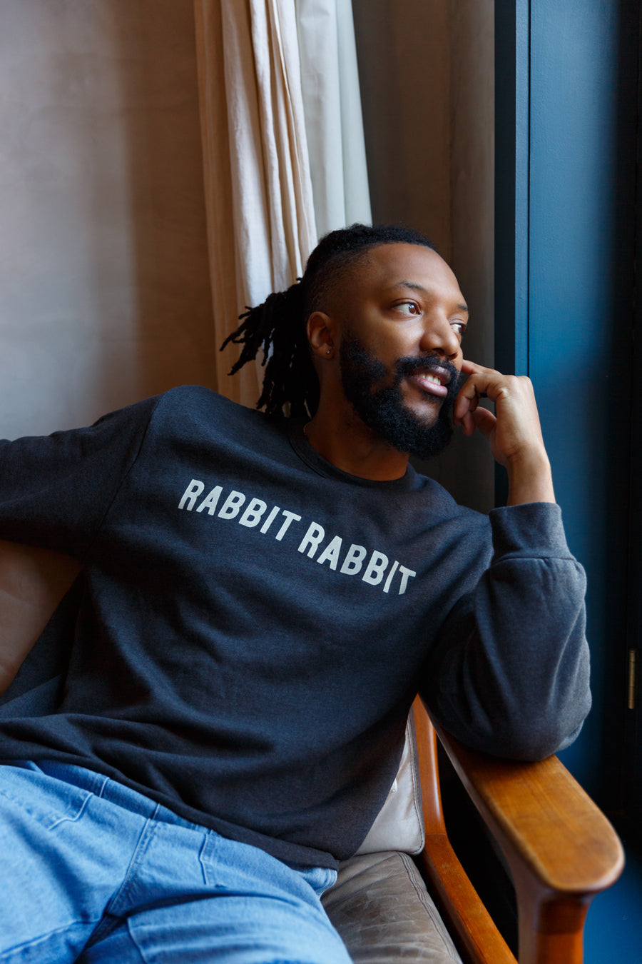 Rabbit Rabbit Signature Sweatshirt - Dark Grey Heather (Unisex)