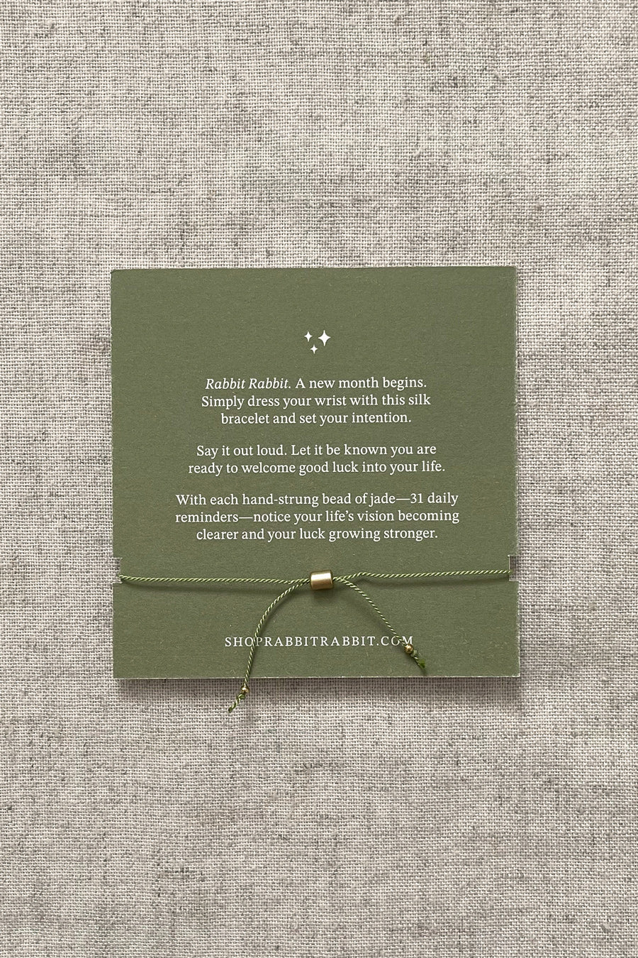Rabbit Rabbit Intention Bracelet