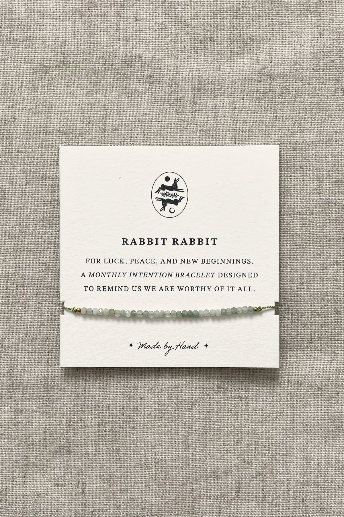Rabbit Rabbit JADE Intention Bracelet – Good Luck