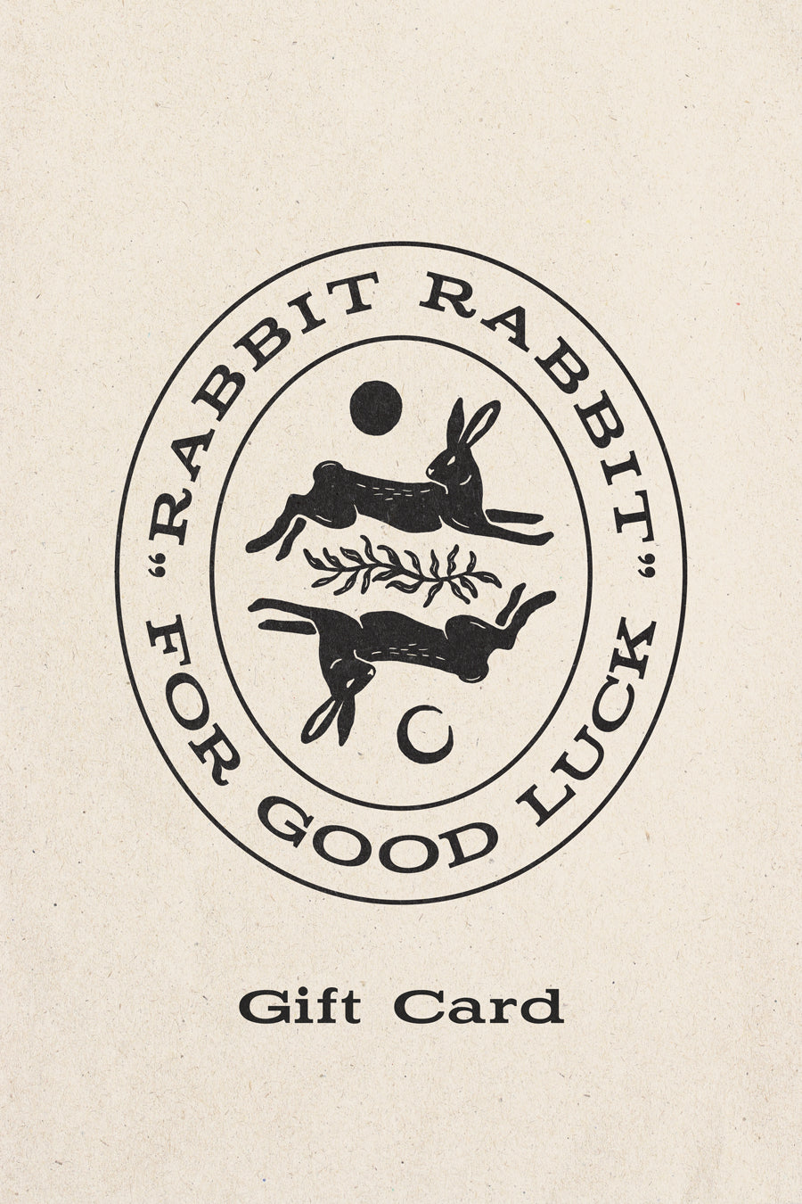 Rabbit Rabbit Good Luck E-Gift Cards