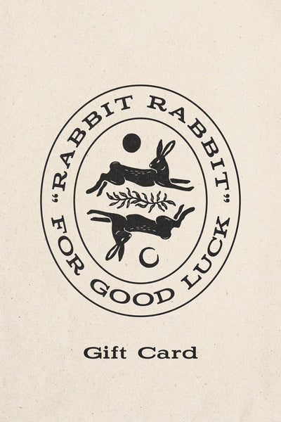 rare rabbit gift card Rabbit Rabbit Good Luck E-Gift Cards